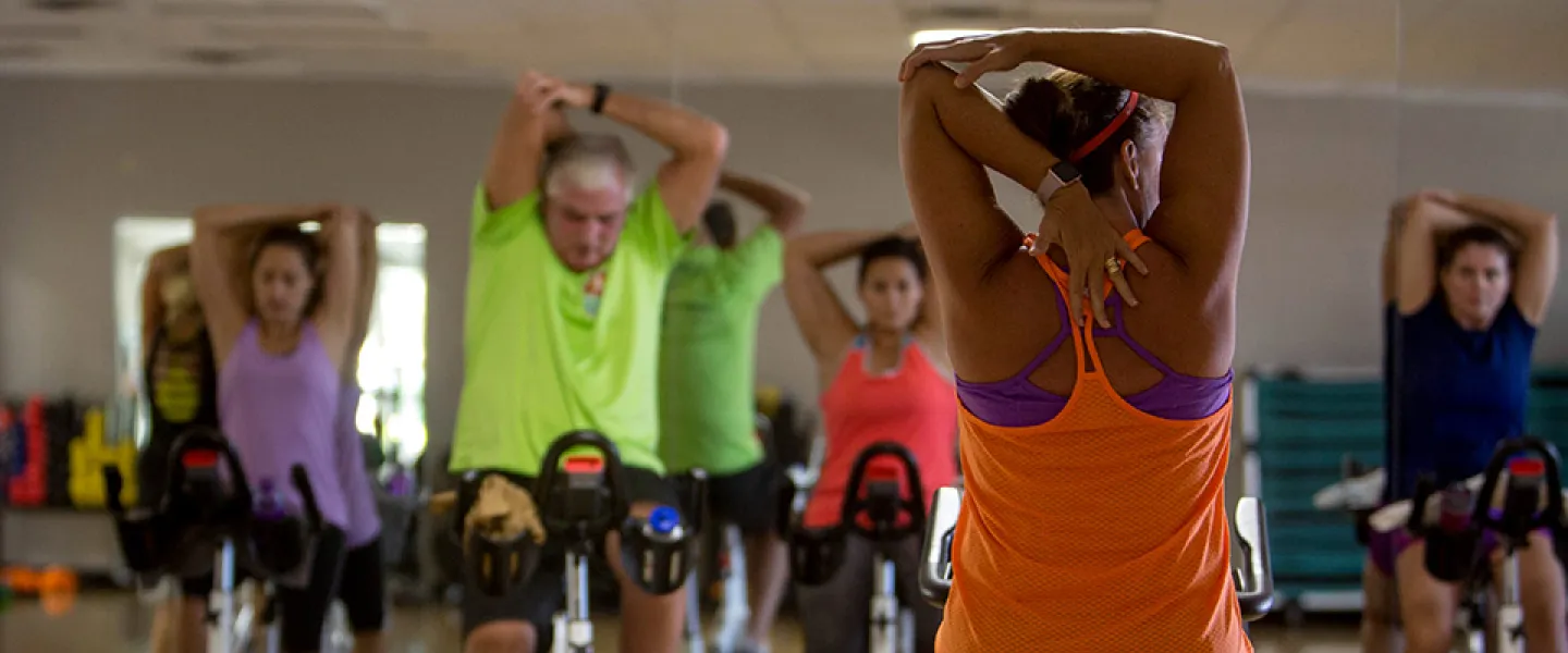 North Pinellas YMCA spin class
