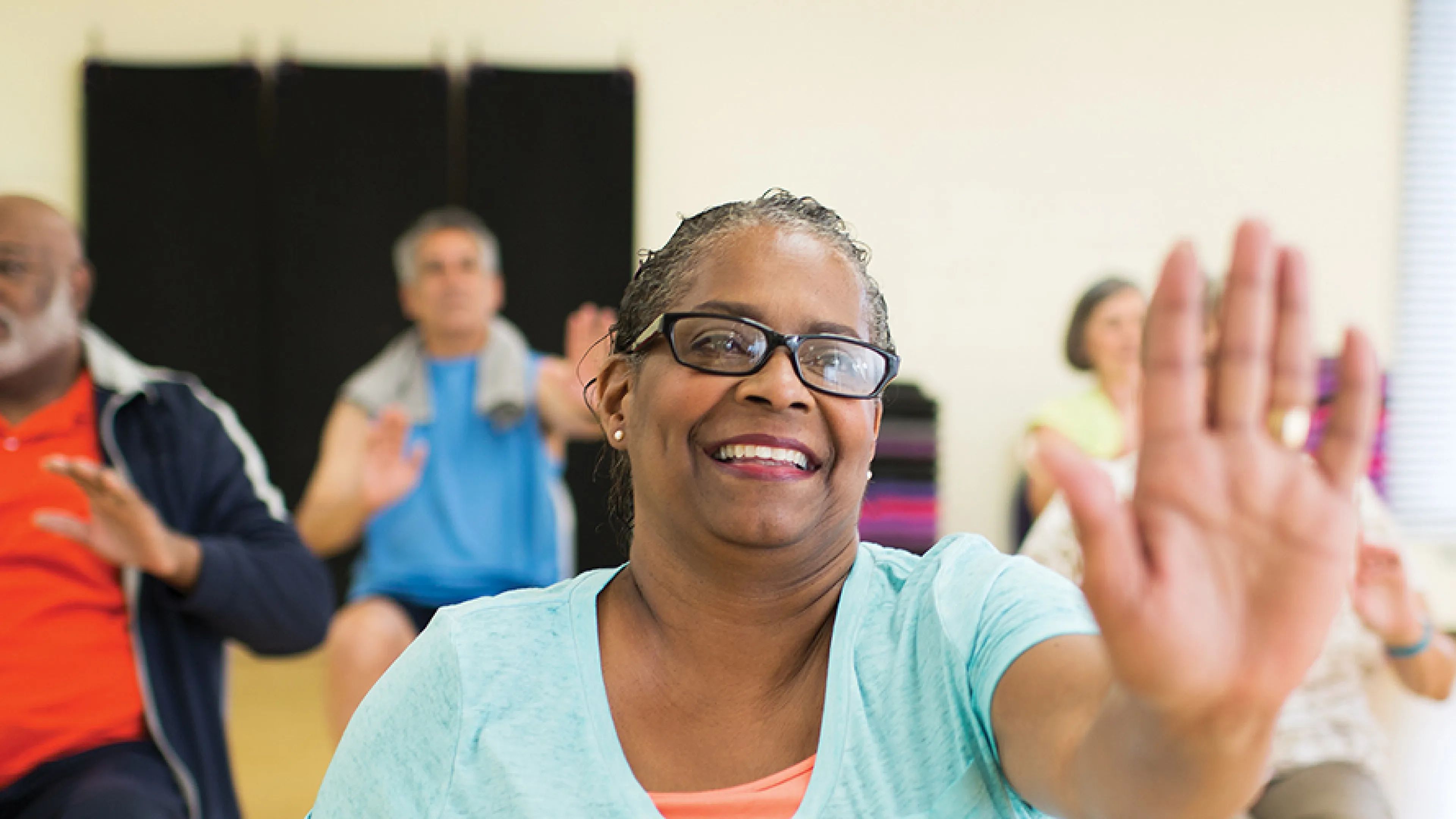 low impact group workout for active older adults
