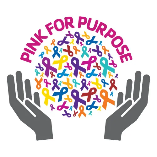 Pink for Purpose logo at the Greater Ridgecrest YMCA.