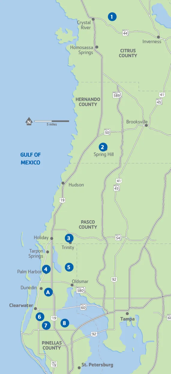 Branch location map