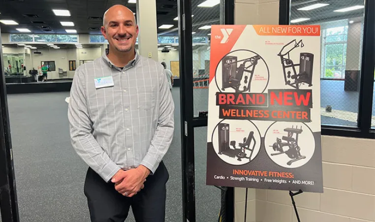 New Executive Director Alex Delgado at the Greater Palm Harbor YMCA