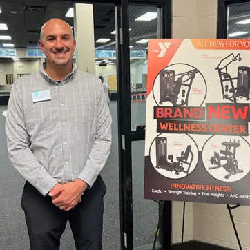 New Executive Director Alex Delgado at the Greater Palm Harbor YMCA