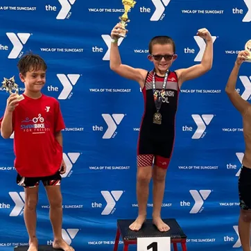 Triathlon YMCA kids Greater Palm Harbor.  